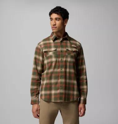 Columbia Mens PHG Roughtail Stretch Flannel Long Sleeve Shirt- Product Image