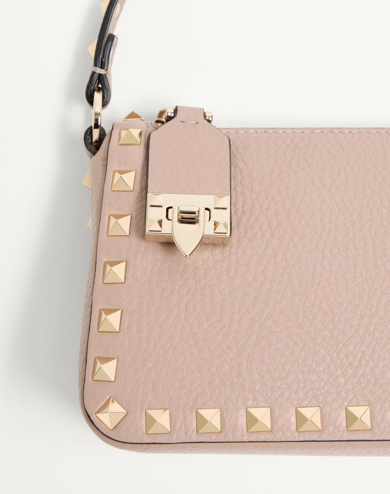 Small Rockstud Grainy Calfskin Crossbody Bag  Product Image