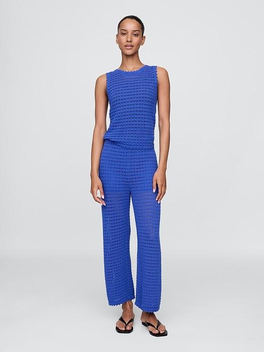 100% Cotton Crochet Tank Top Product Image