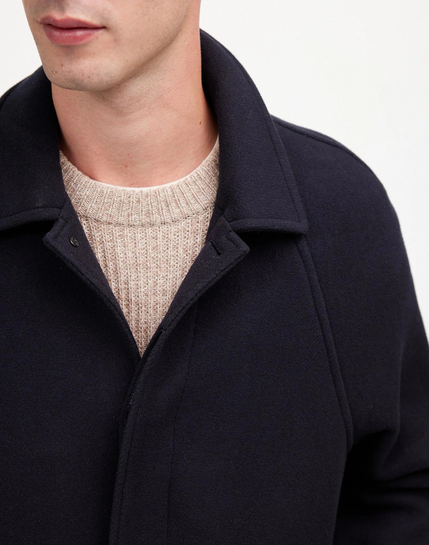 Raglan-Sleeve Topcoat in Italian Fabric Product Image