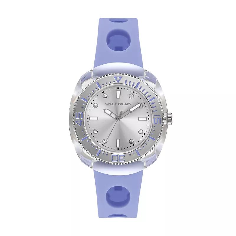 Skechers® Palmera Women's Silicone Watch, Size: 37 mm, Purple Product Image