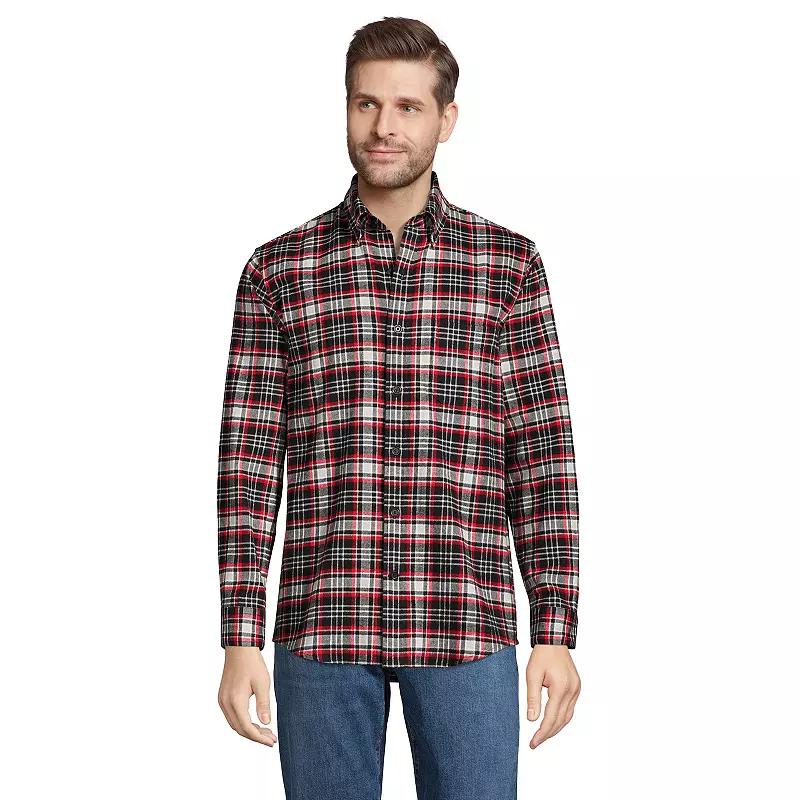 Men's Lands' End Traditional-Fit Flagship Flannel Shirt,  Product Image