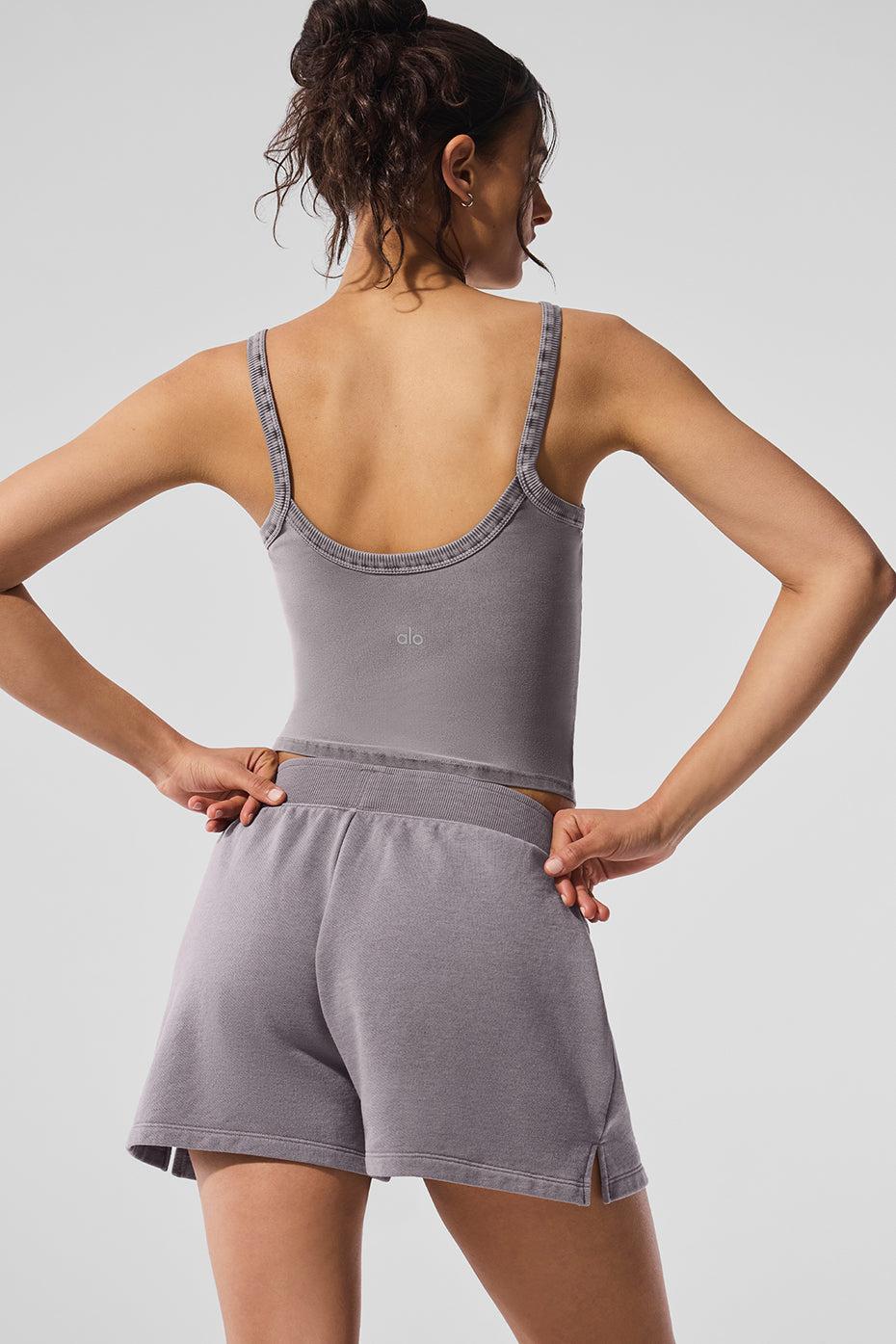 Washed Alosoft Sweet Talker Tank - Cool Grey Wash Female Product Image