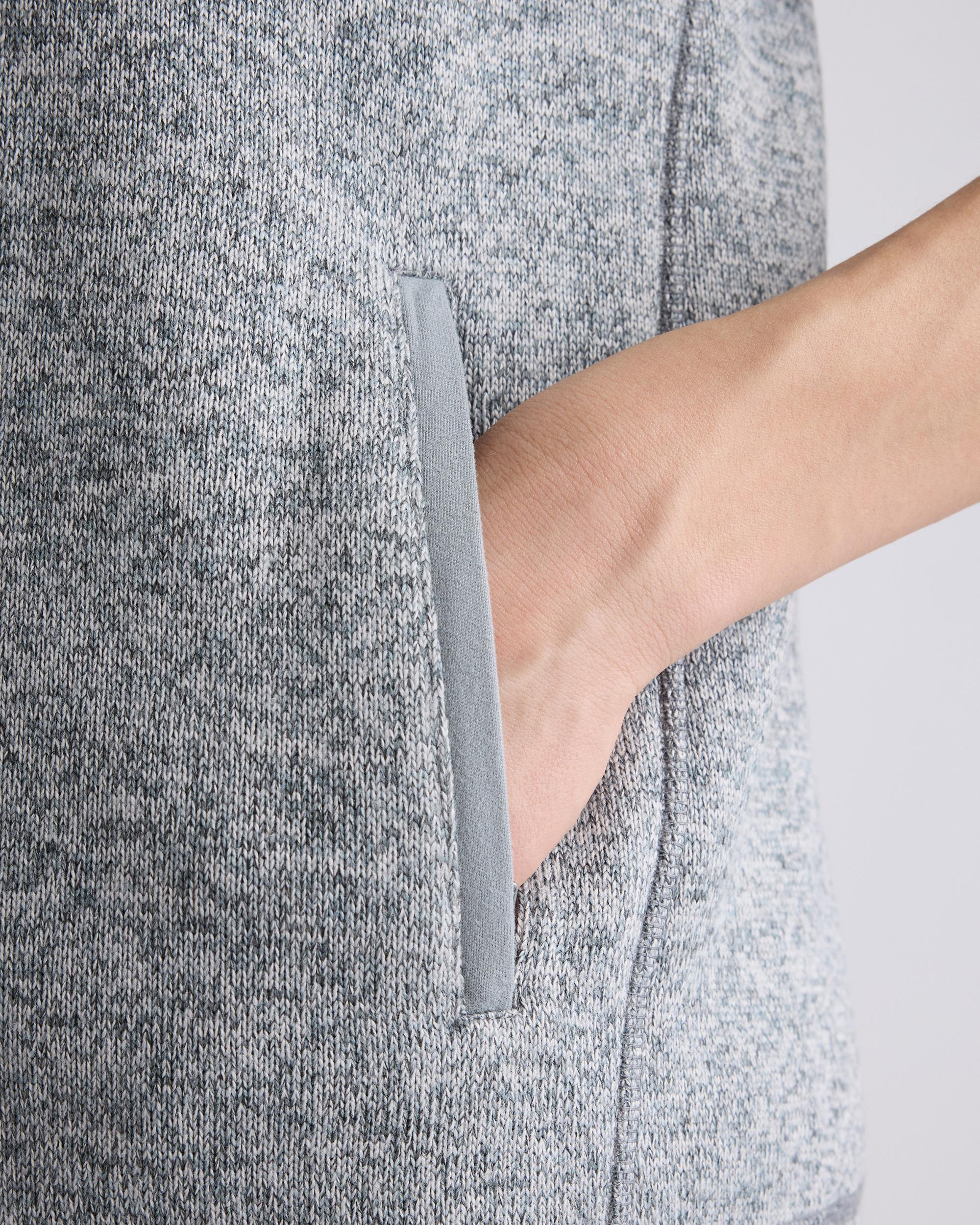 Quince | Women's Sweater-Knit Fleece Full-Zip Vest Recycled Polyester Product Image