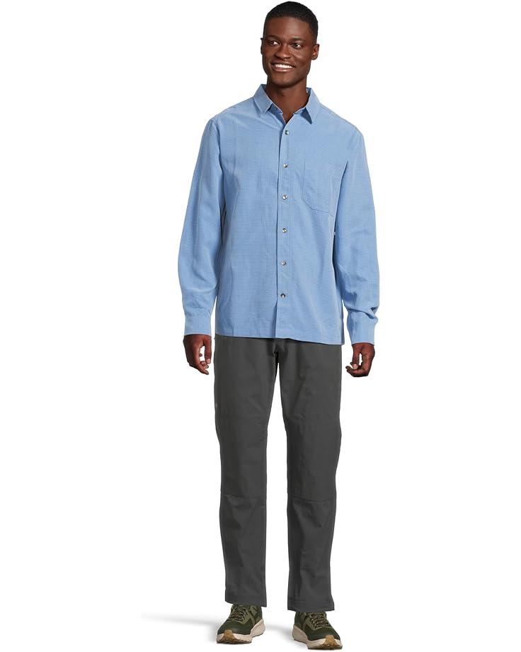 Herringbone Long Sleeve Button Front Shirt Product Image