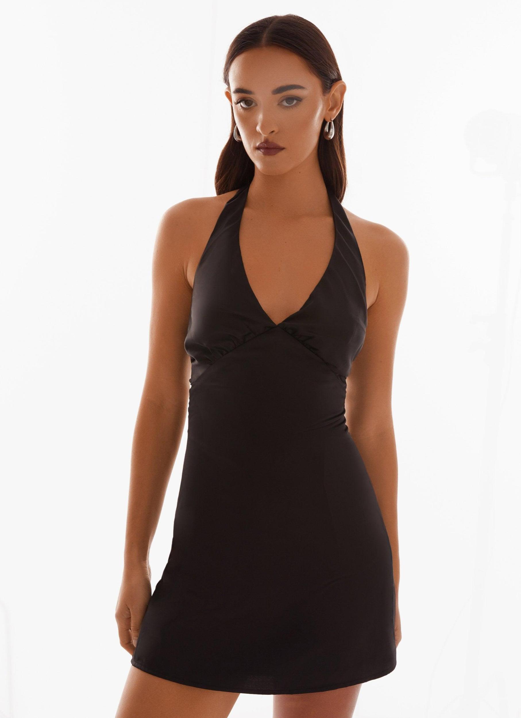 Heavy Hearted Mini Dress - Black Product Image