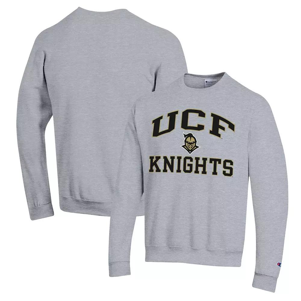 Men's Champion Heather Gray UCF Knights High Motor Pullover Sweatshirt,  Product Image