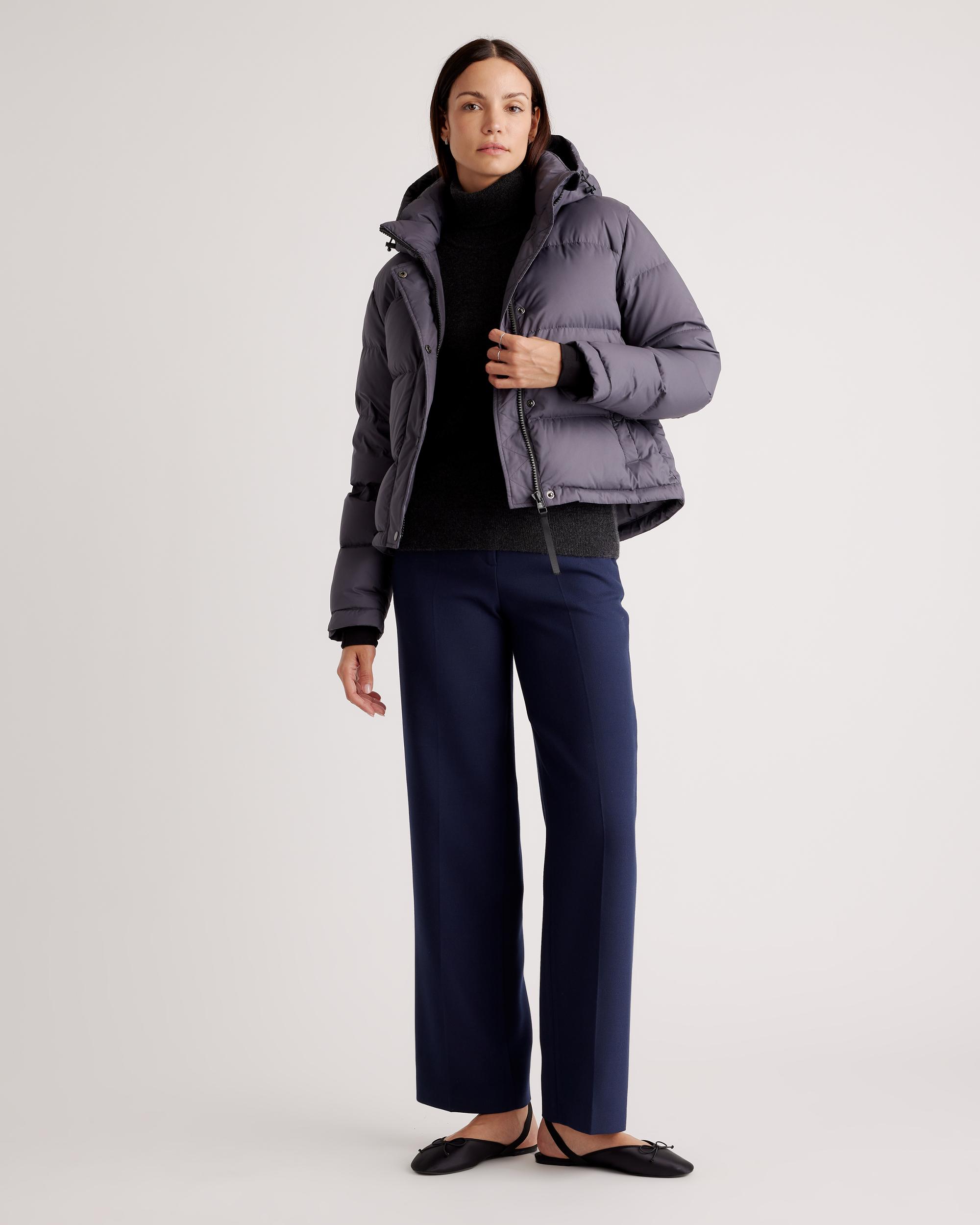 Quince | Women's Responsible Down Cropped Puffer Jacket Recycled Polyester Product Image
