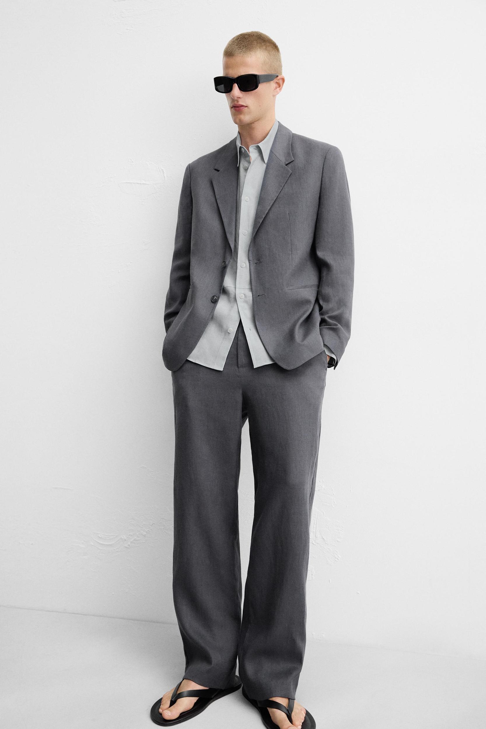 100% LINEN SUIT PANTS Product Image
