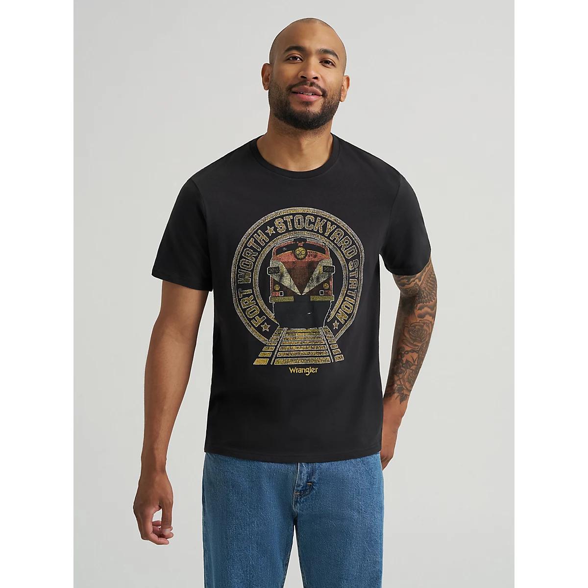 Men's Buffalo Graphic T-Shirt in Pale Gold Product Image