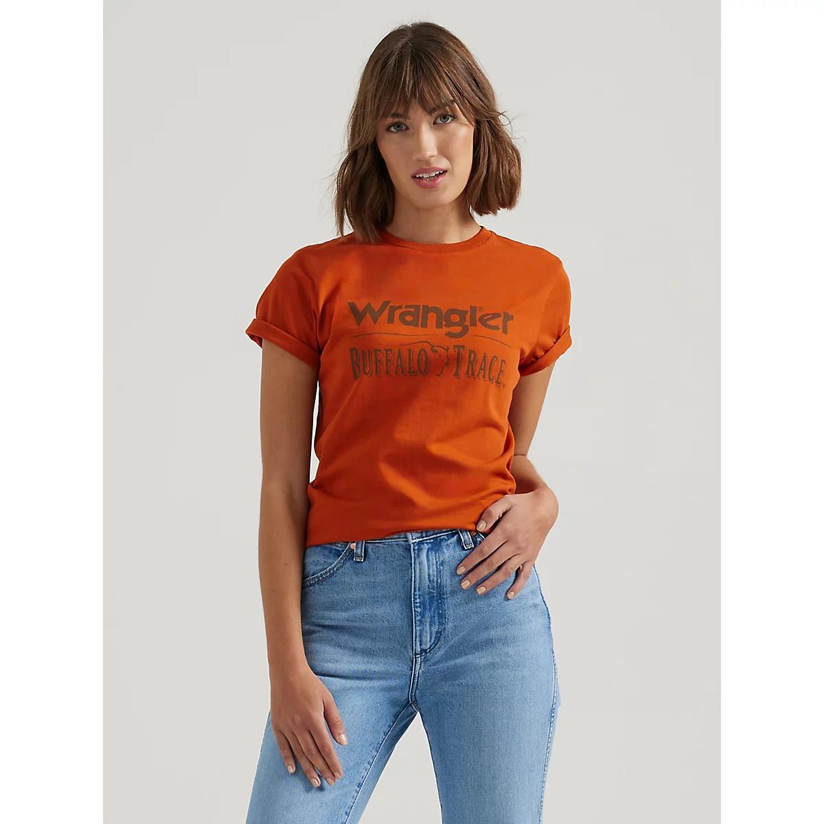 Wrangler x Buffalo Trace™ Women's Logo Tee in Distillers Product Image