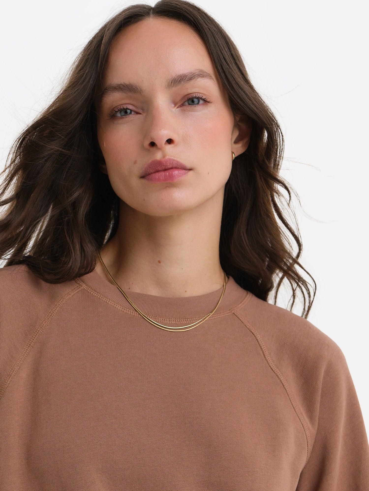 Organic Lightweight Terry Raglan Sweatshirt Female Product Image