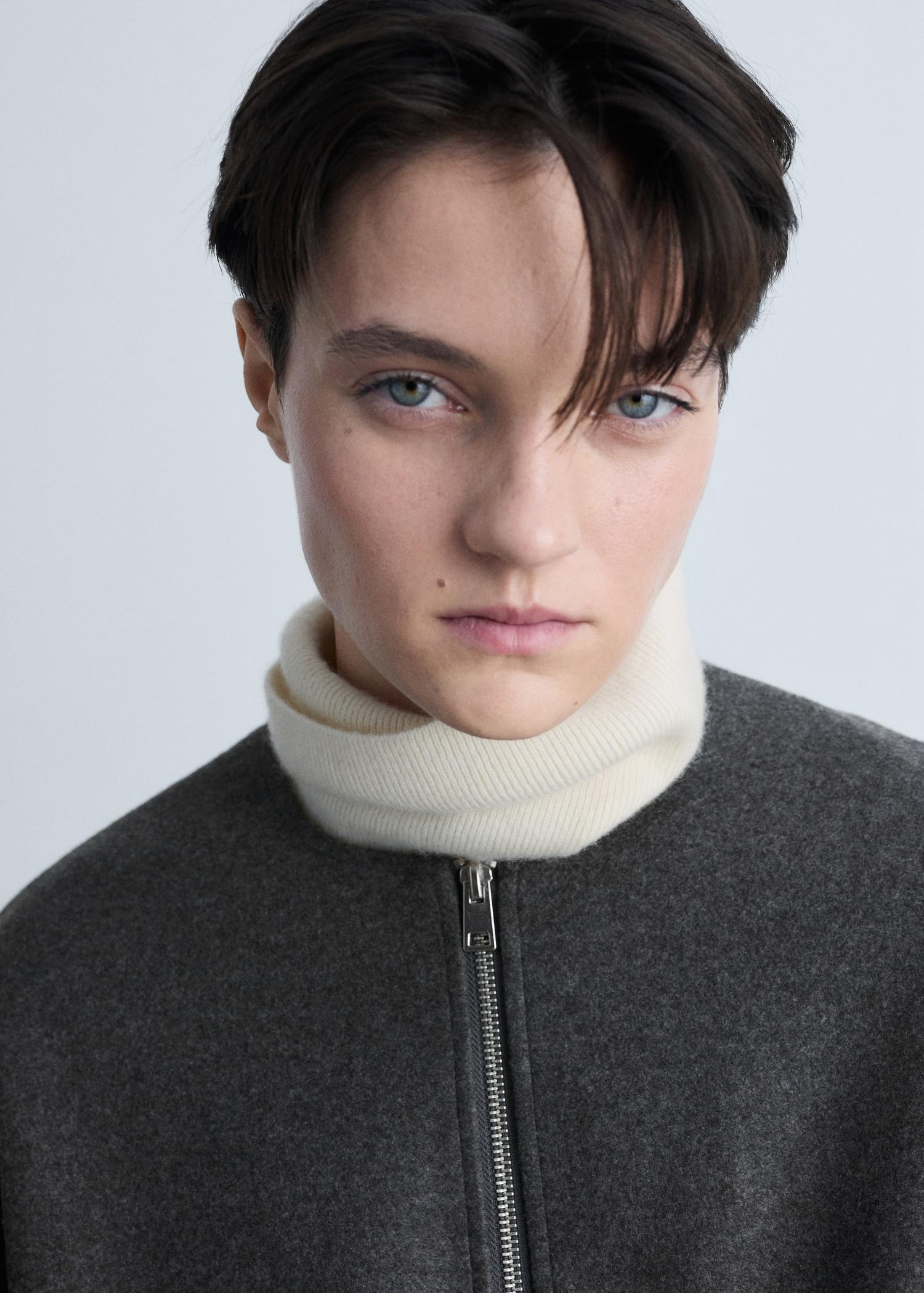 Gathered bomber jacket - Women | MANGO USA Product Image