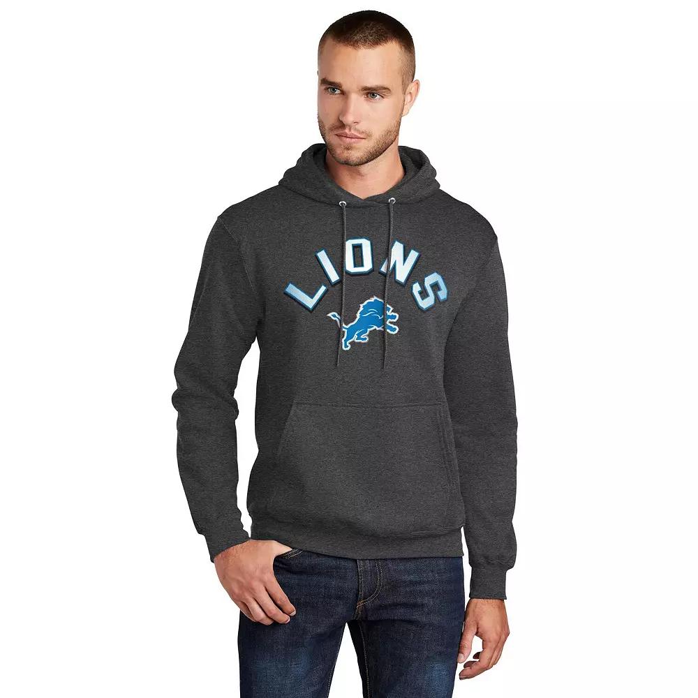 Men's Starter Charcoal Philadelphia Eagles Arch Over Logo Pullover Hoodie,  Product Image