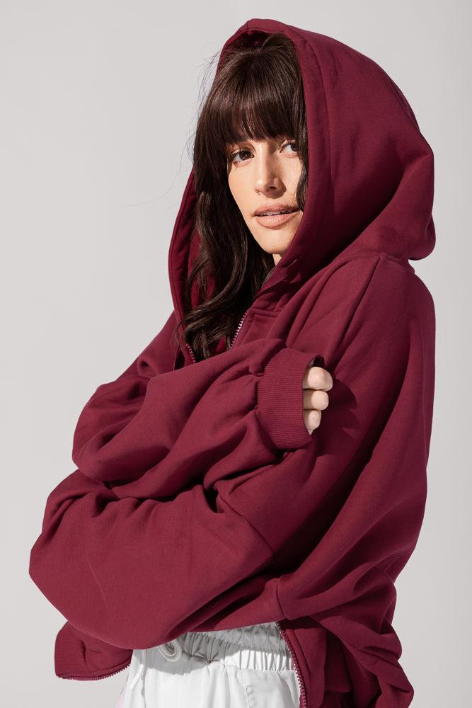 Zip Cloud Hoodie - Blush Product Image