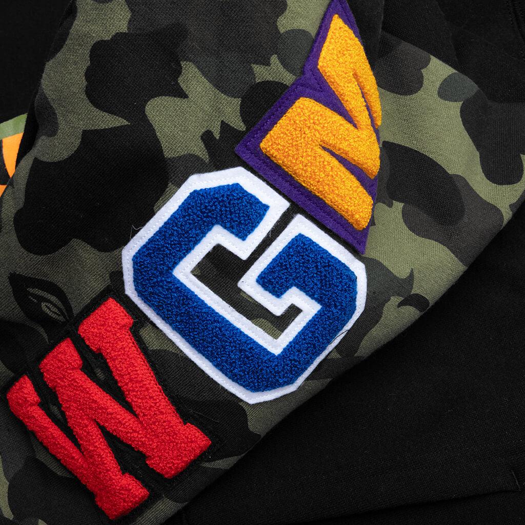 1st Camo Swarovski Shark Full Zip Hoodie - Black Male Product Image