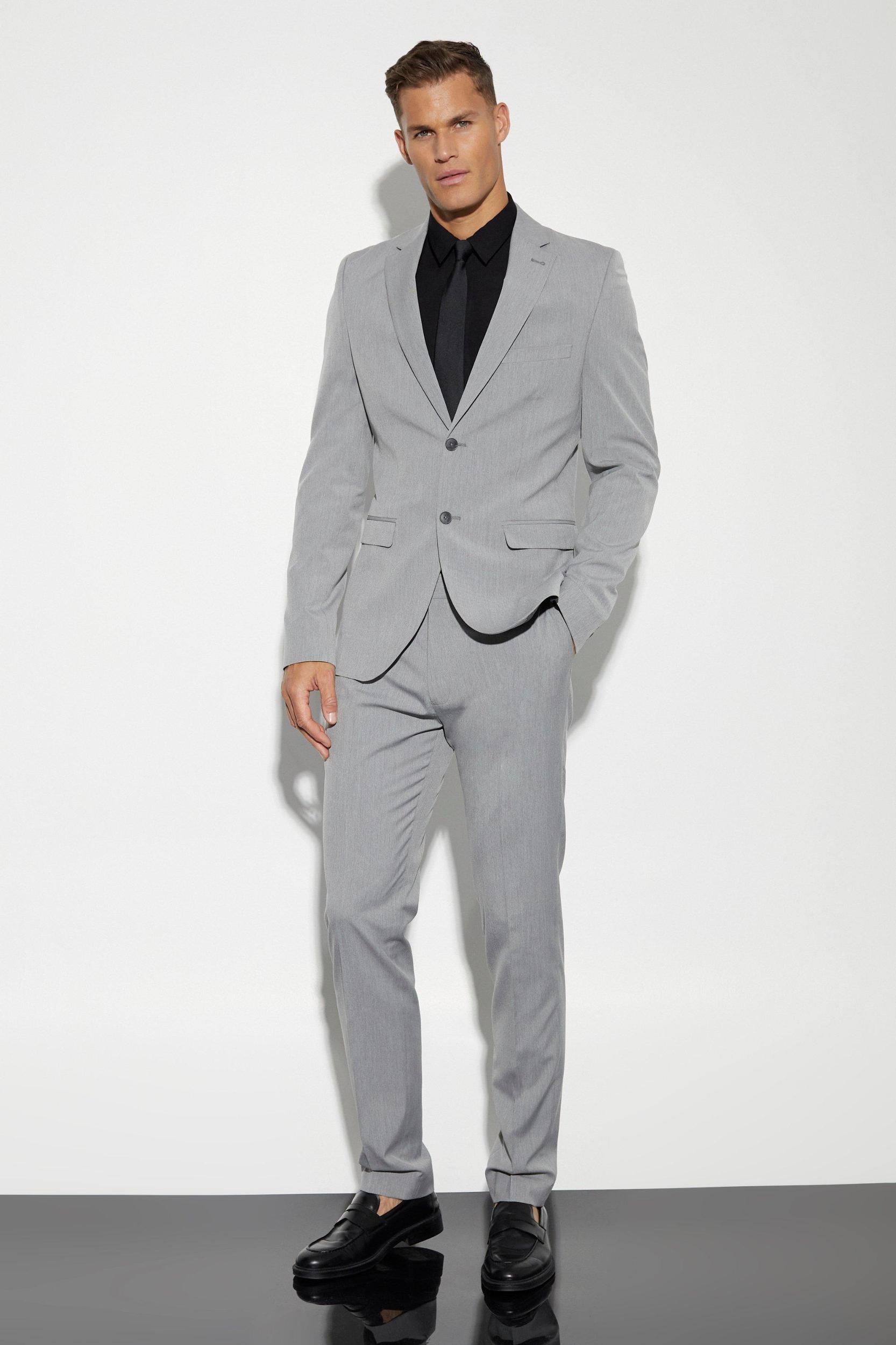 Tall Skinny Single Breasted Suit Jacket | boohooMAN USA Product Image