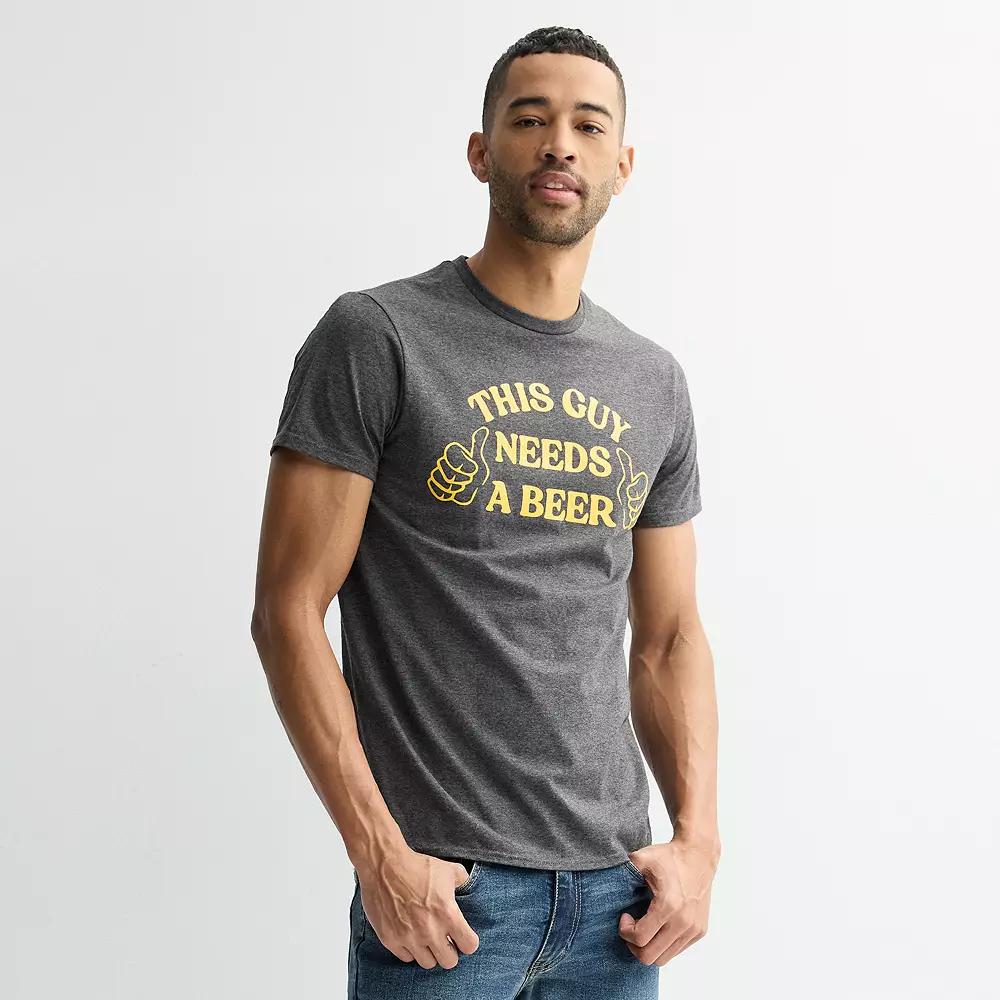 Men's Needs A Beer Tee,  Product Image