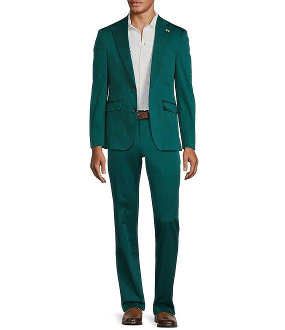 Murano Shape of Water Collection Slim Fit Sateen Suit Separate Jacket Product Image