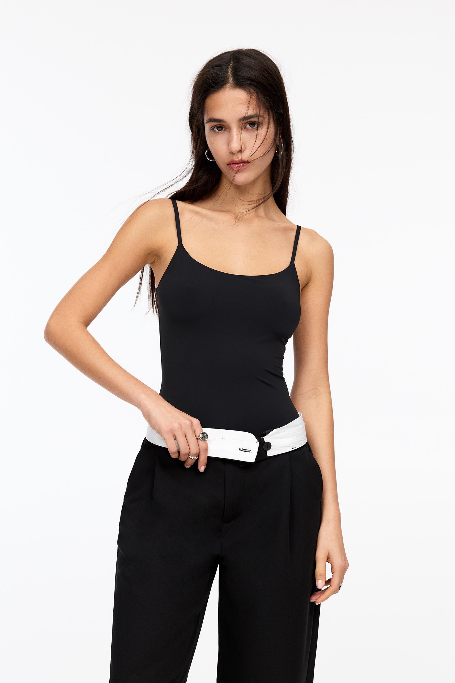 Strappy polyamide bodysuit Product Image