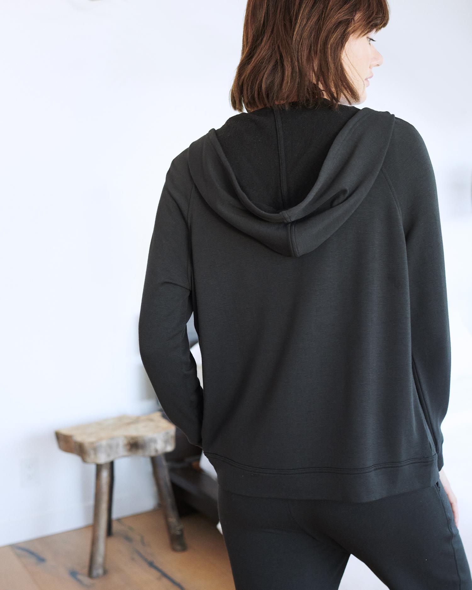 Quince | Women's SuperSoft Fleece Zip Up Hoodie Jacket Size XS, Lenzing Modal Product Image