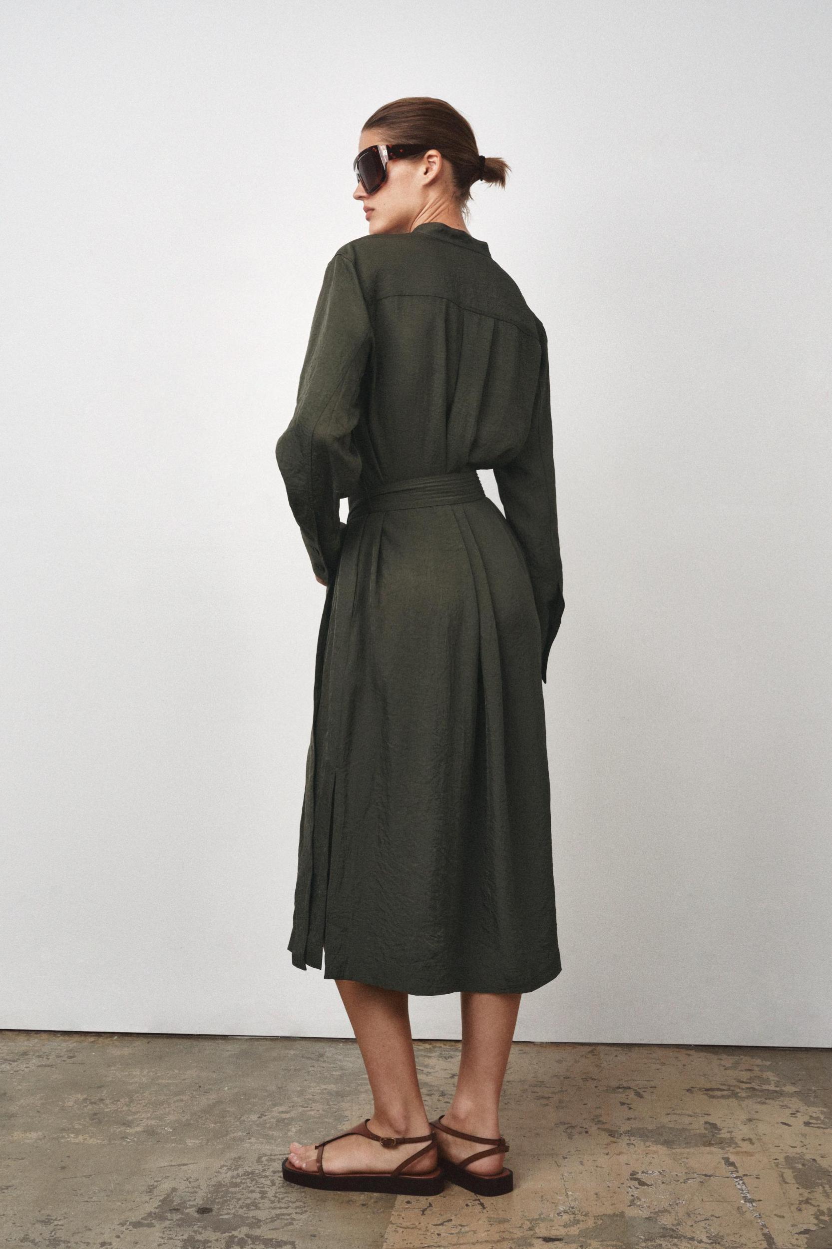 ZW COLLECTION BELTED MIDI DRESS Product Image