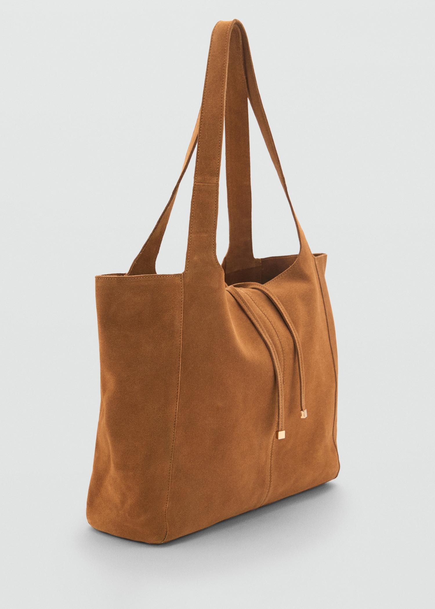 Suede shopper bag - Women | MANGO USA Product Image