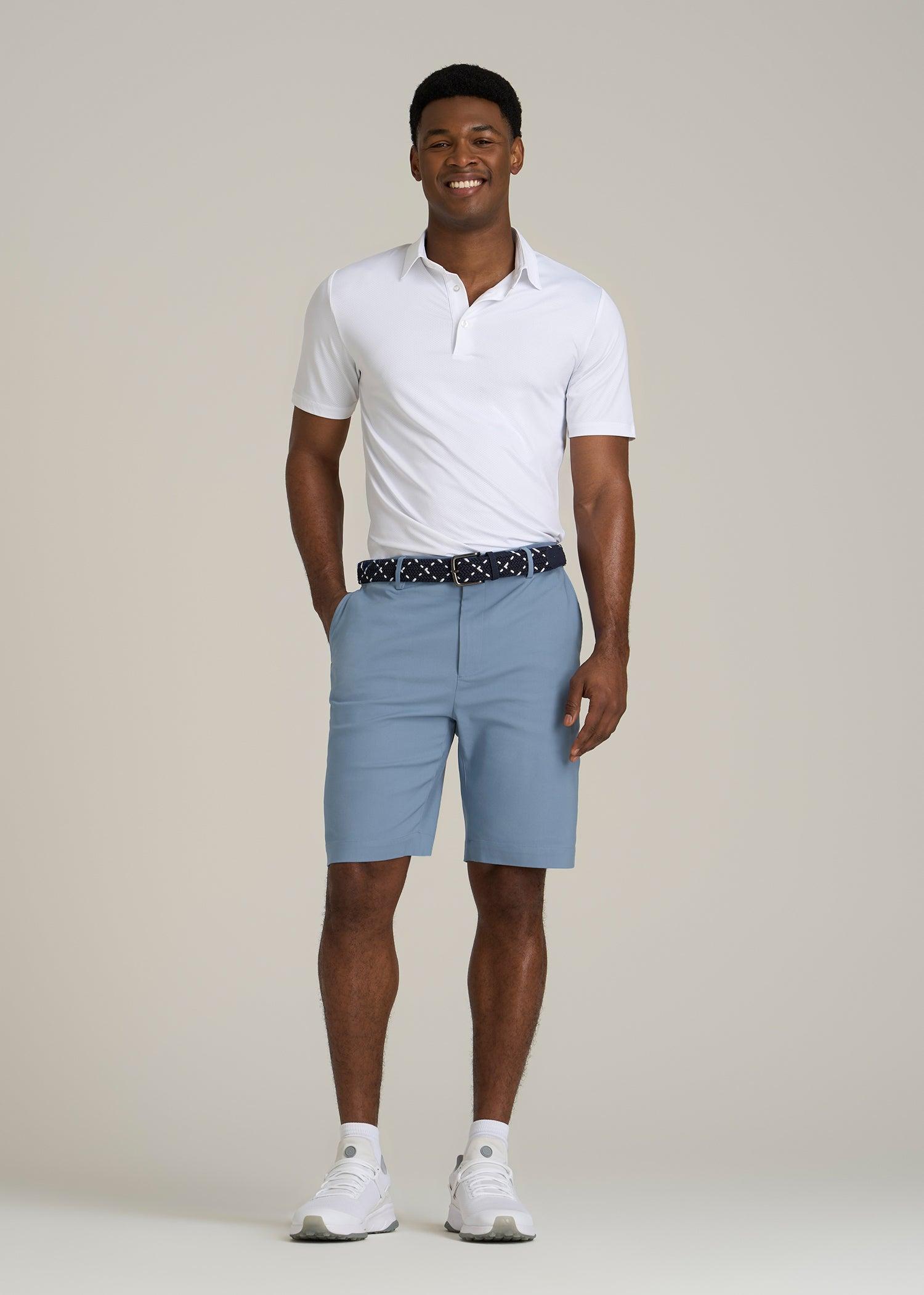 Tech Chino Shorts for Tall Men in Chambray Male Product Image