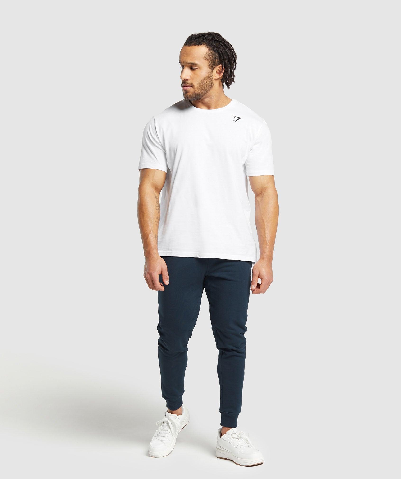 Gymshark Crest Joggers - Navy Male Product Image