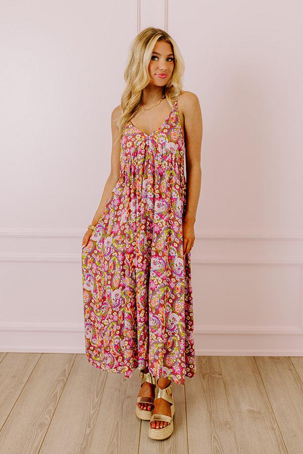 Fresh Take Floral Maxi In Purple Product Image