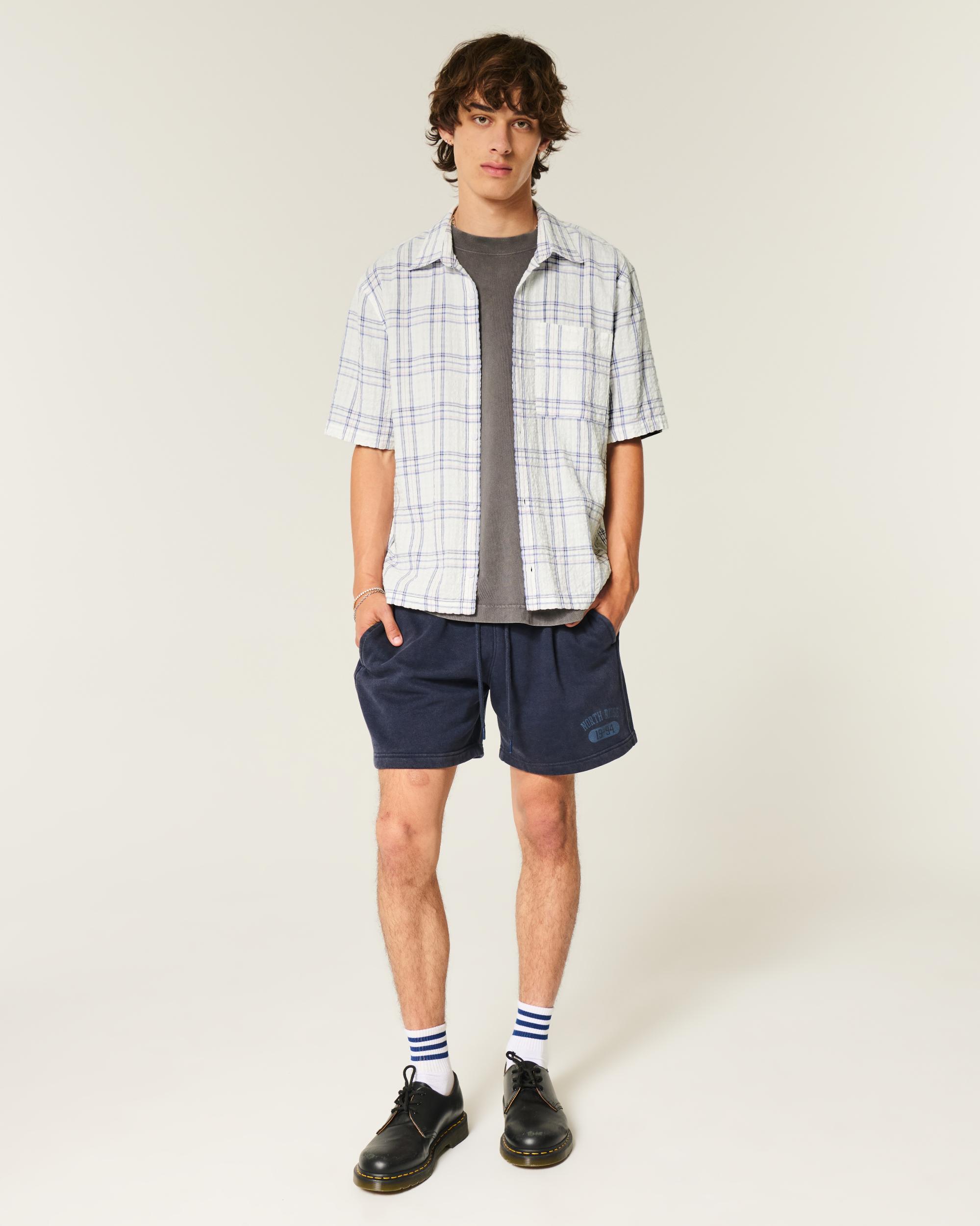Boxy Short-Sleeve Pocket Shirt Product Image