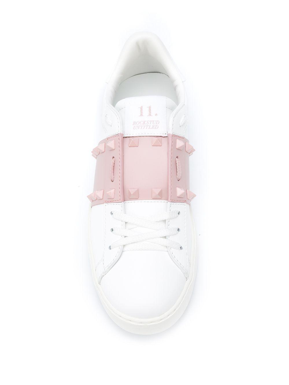 Rockstud open leather sneakers Product Image