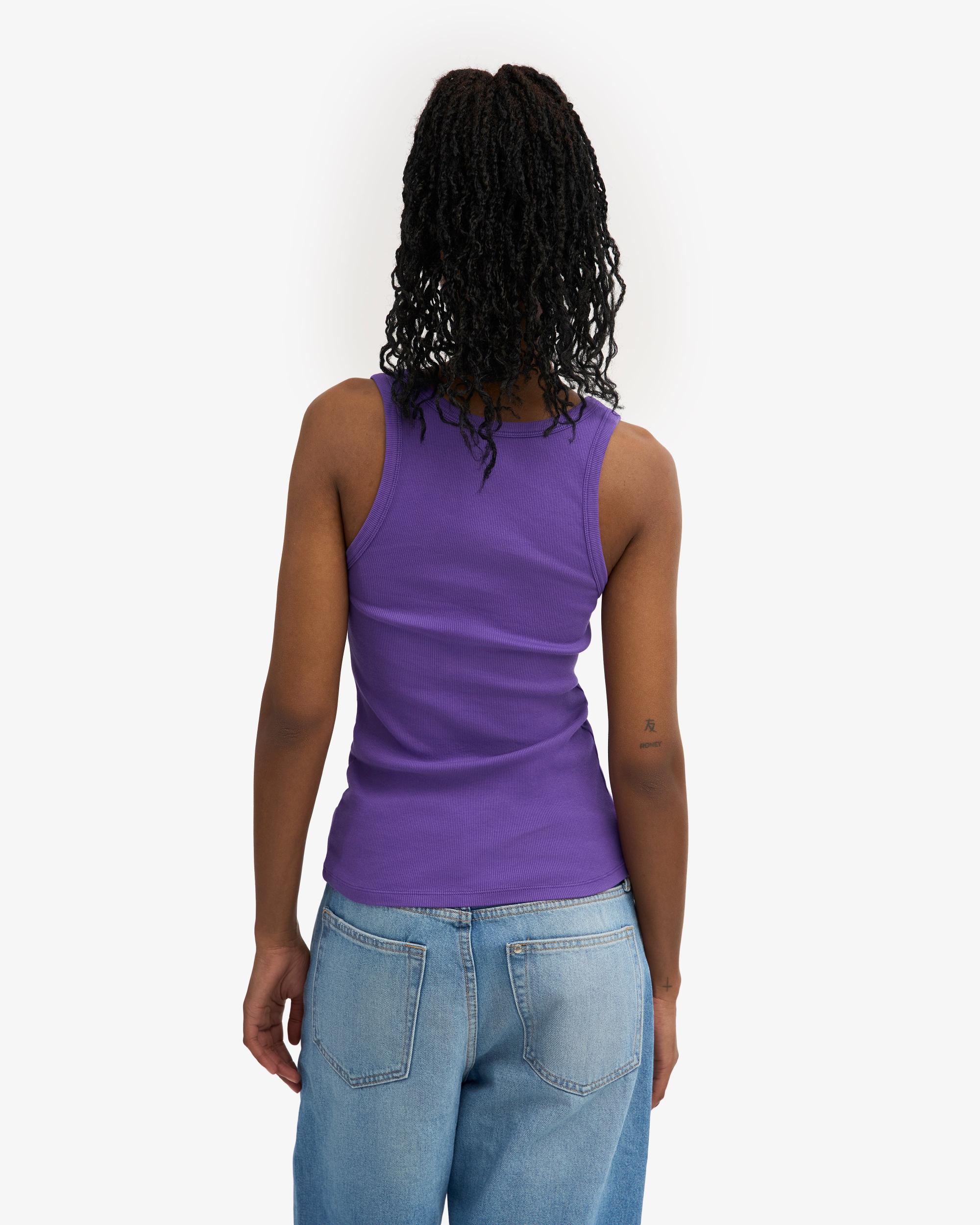 Women Organic Rib Tank Top - Cedar Brown Product Image