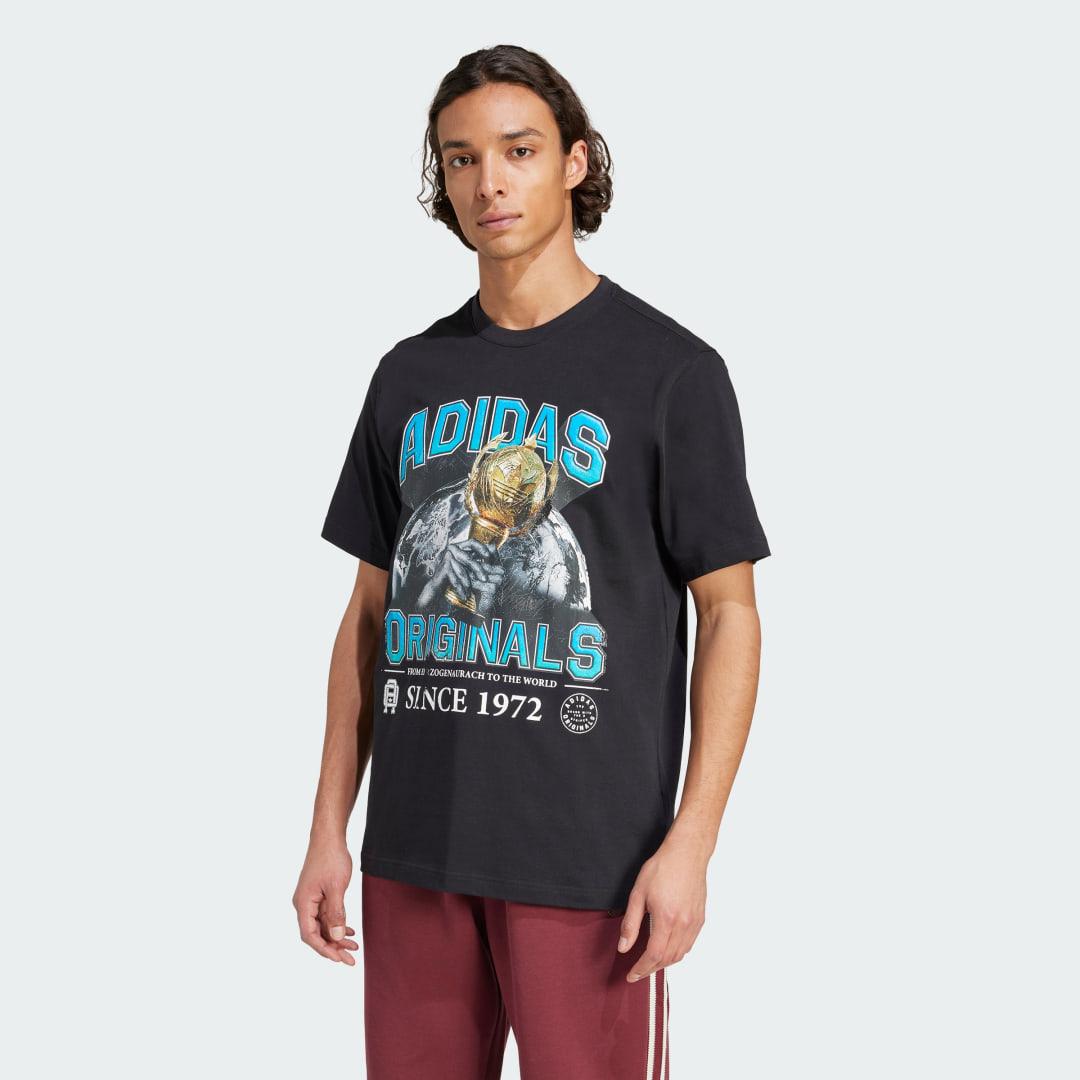 adidas Trefoil Series Regular Tee Black M Mens Product Image