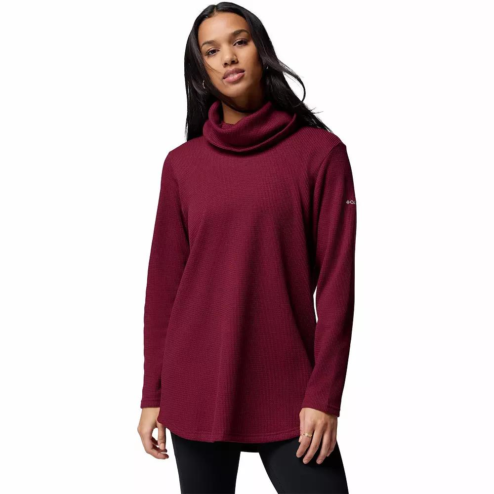 Columbia Womens Holly Hideaway Waffle Cowl Neck Pullover- Product Image