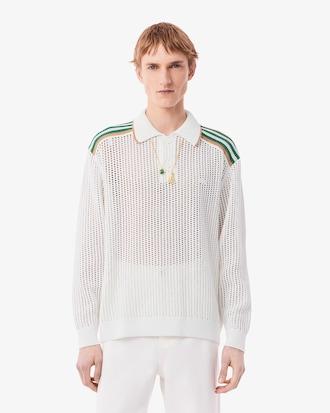 Runway Long Sleeved Knit Polo Product Image