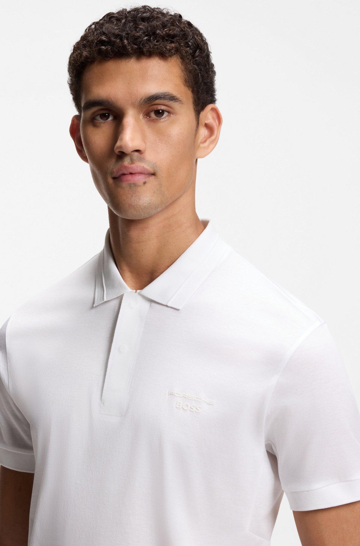 Porsche x BOSS polo shirt in mercerized cotton Product Image
