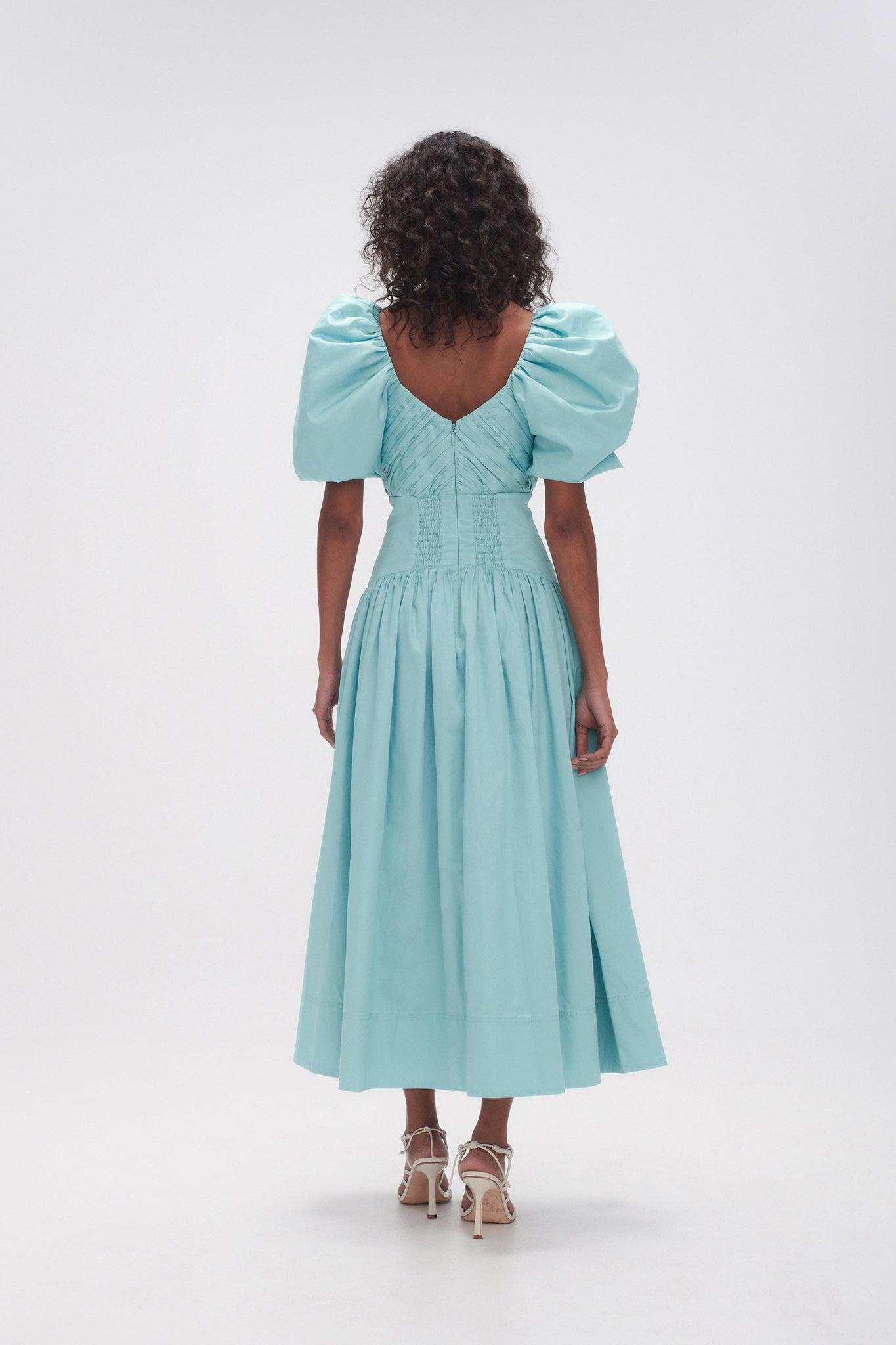 Gabrielle Plunge Midi Dress Product Image