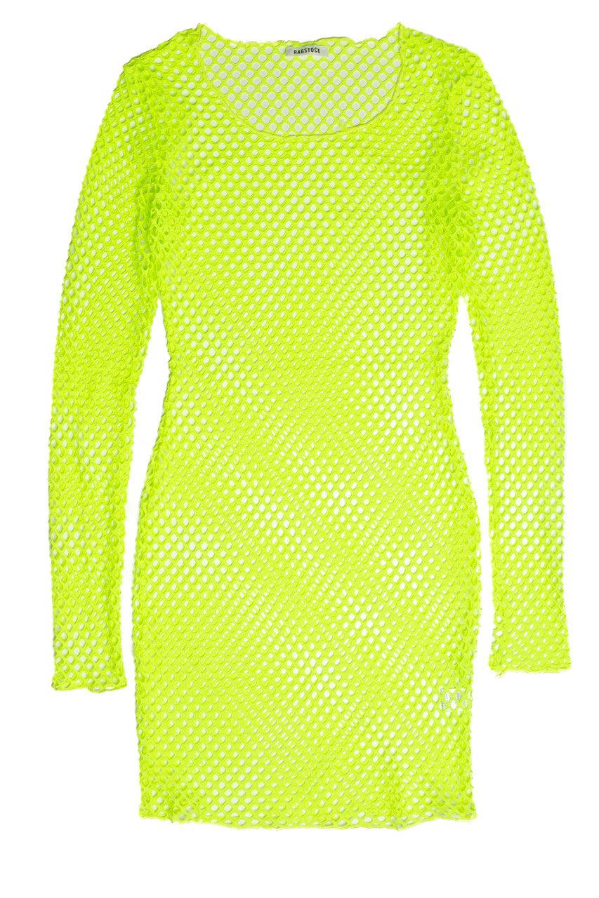 Neon Fishnet Dress Product Image