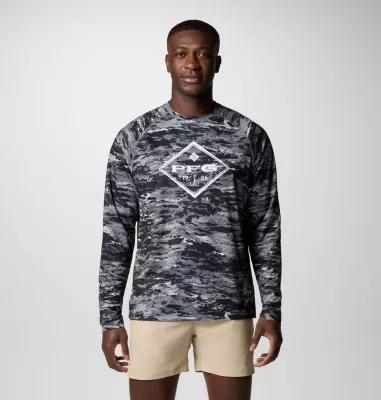 Columbia Mens PFG Super Solar Stream Graphic Long Sleeve Shirt- Product Image