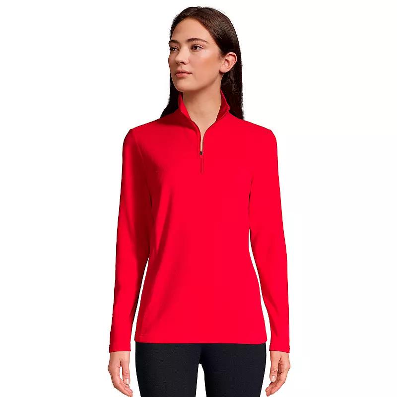 Petite Lands' End 1/4-Zip Fleece Pullover, Women's,  Product Image