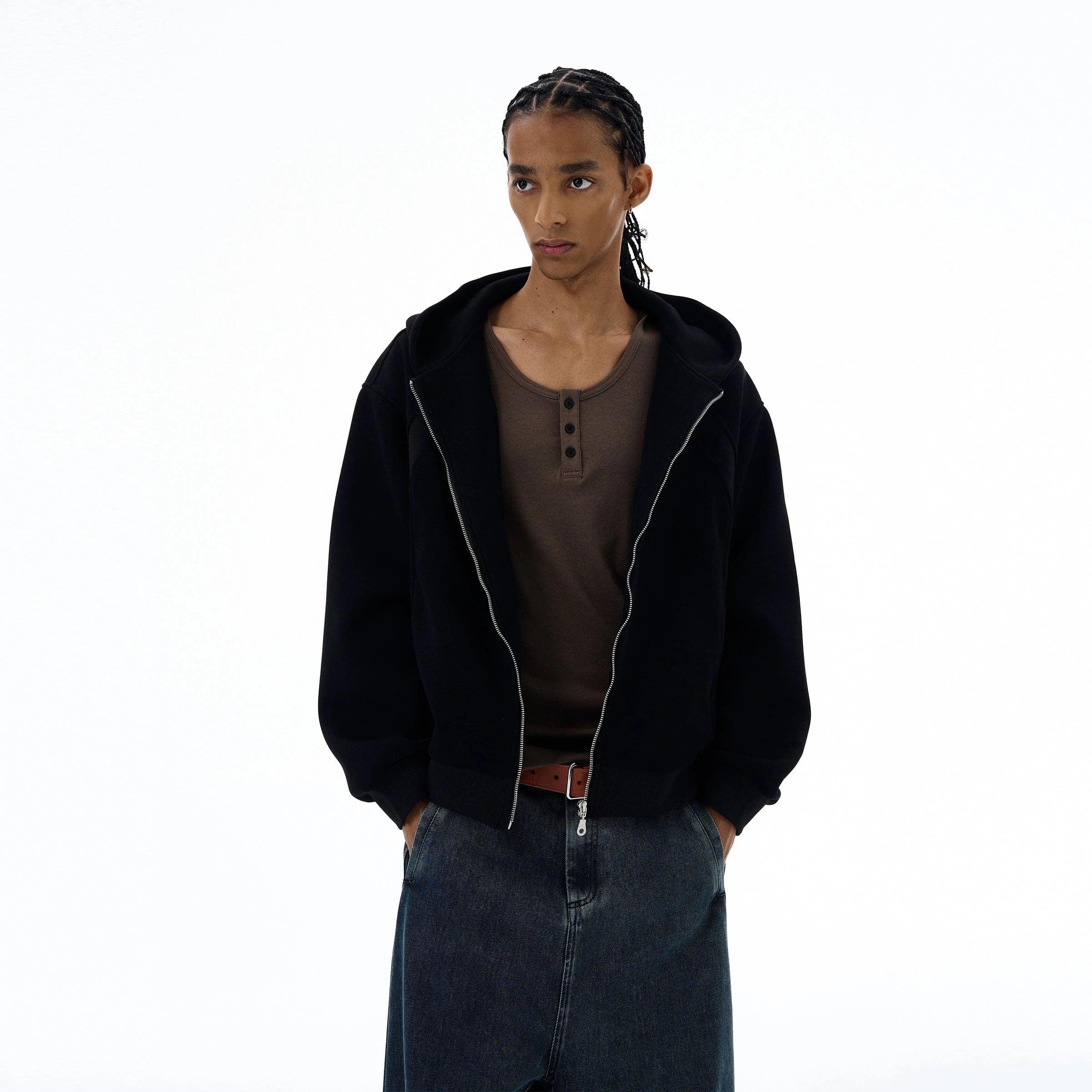 RT No. 19533 RECONSTRUCTED ZIP UP HOODIE Product Image