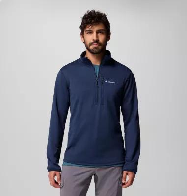Columbia Mens Essential Hike Grid Fleece Half Zip Jacket- Product Image