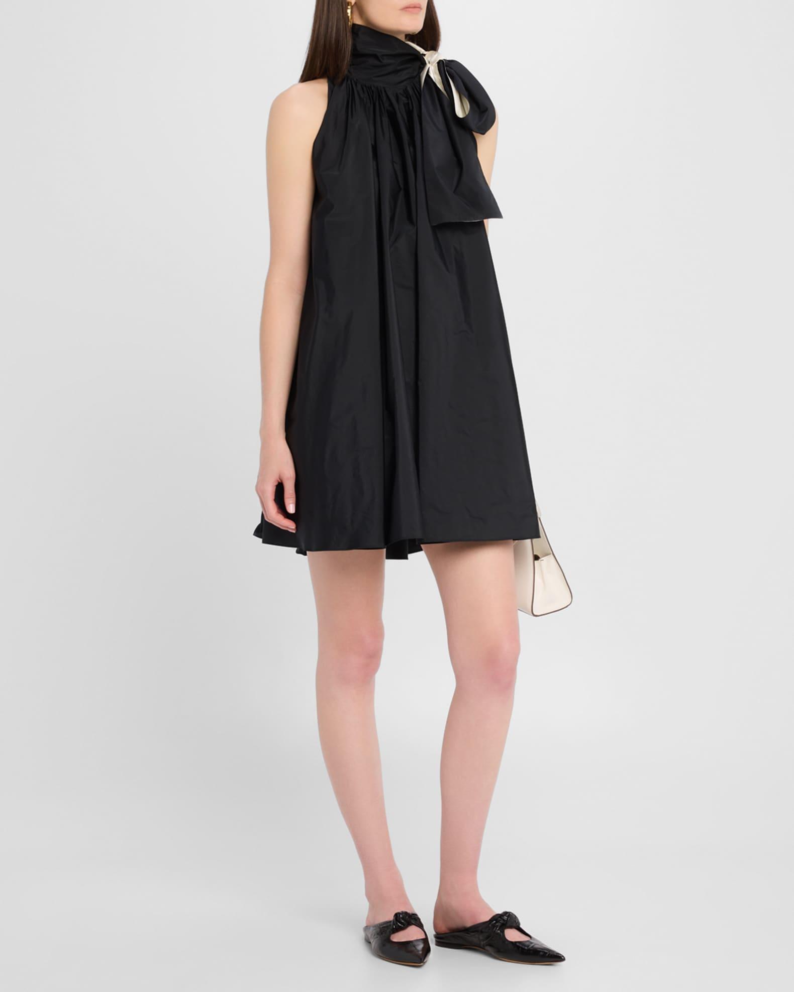 Beber Bow-Neck Shift Mini Dress Product Image