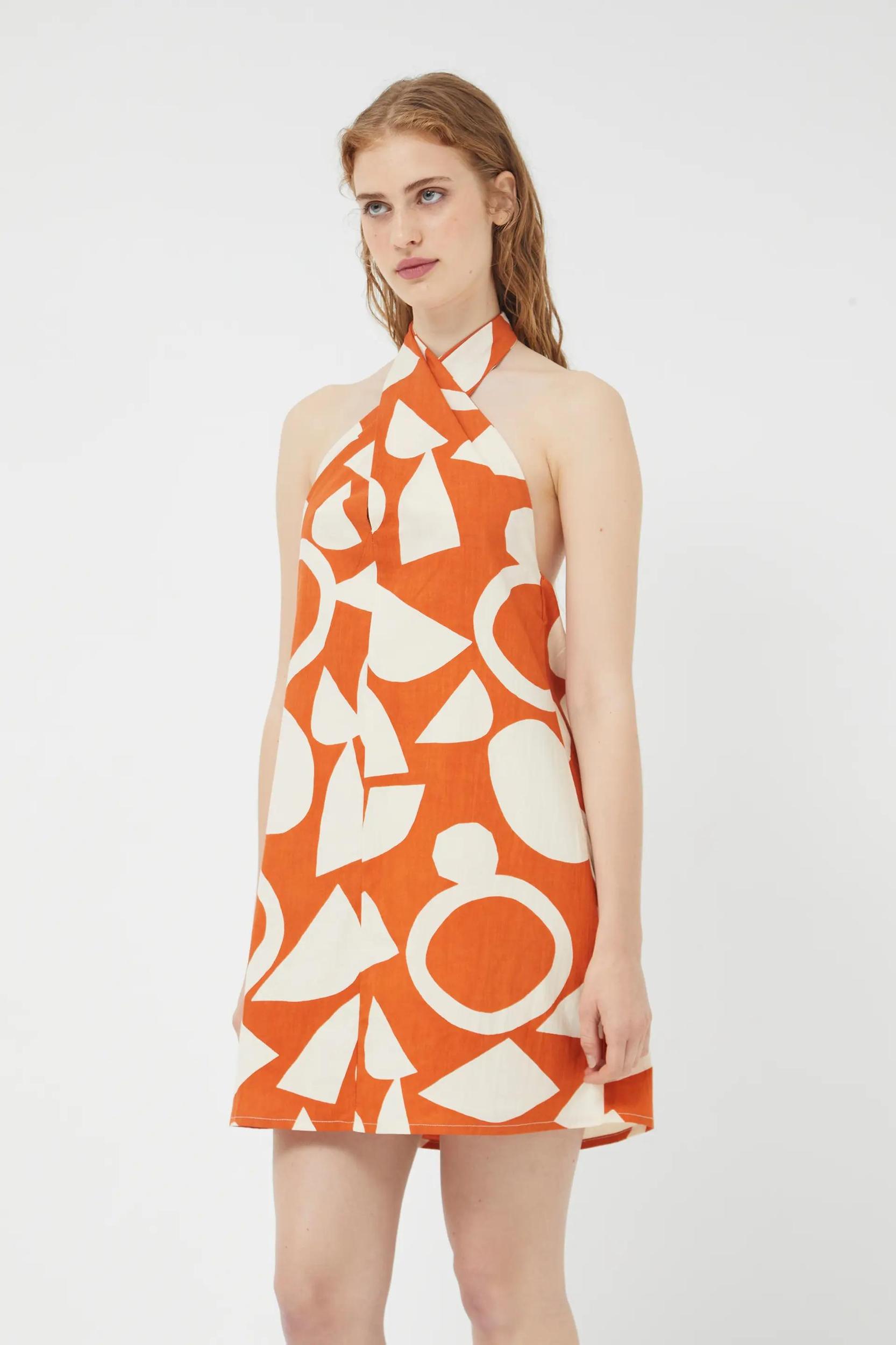Halter Geo Dress Product Image