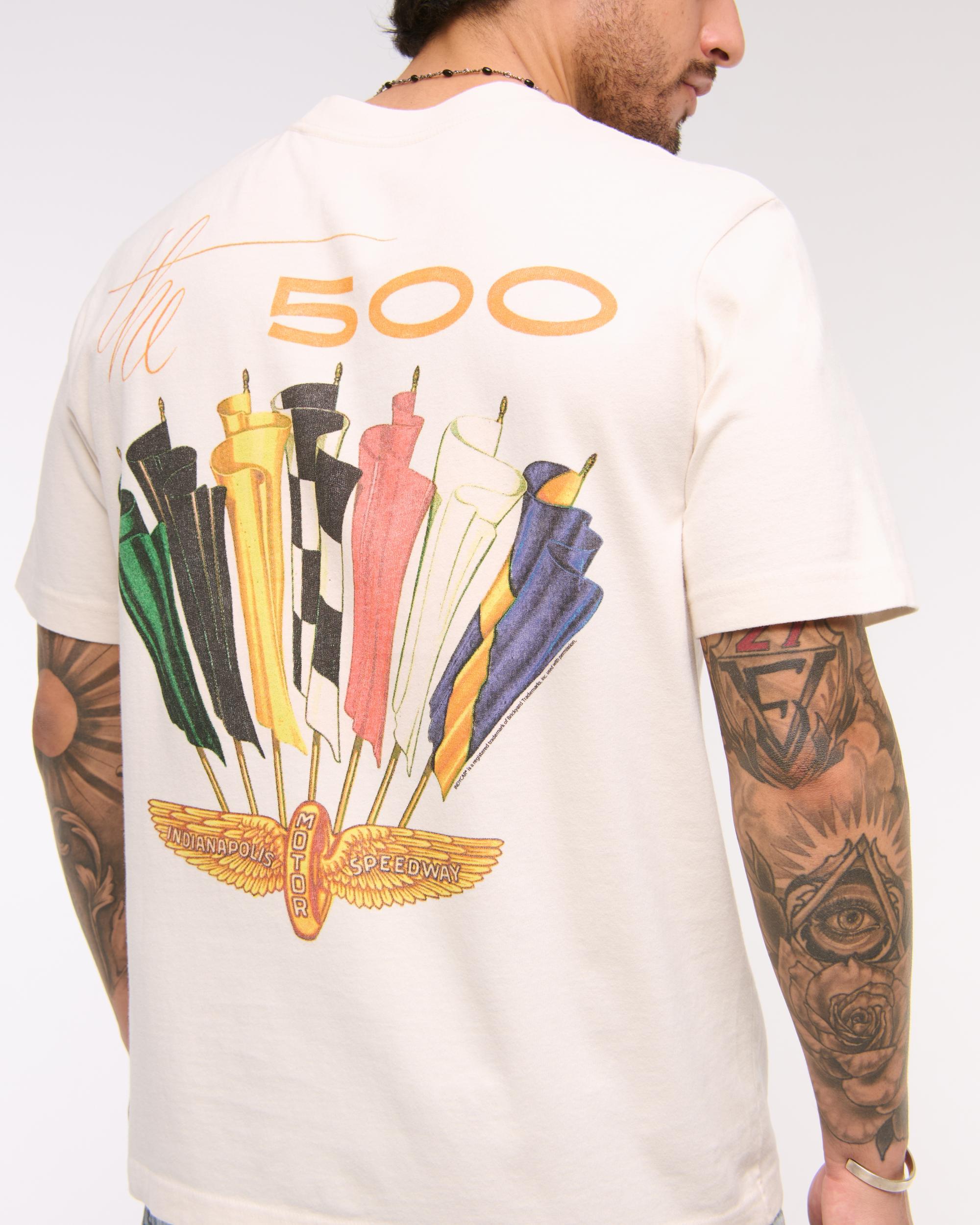 Indianapolis 500 Vintage-Inspired Graphic Tee Product Image