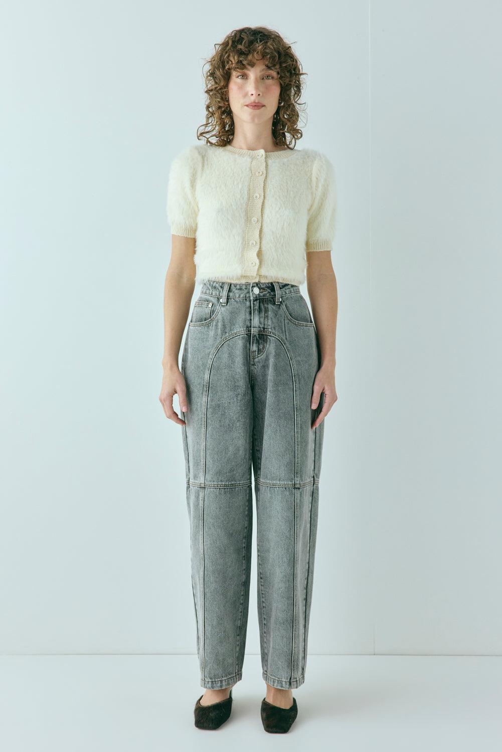 Tess Knit Top Cream Product Image