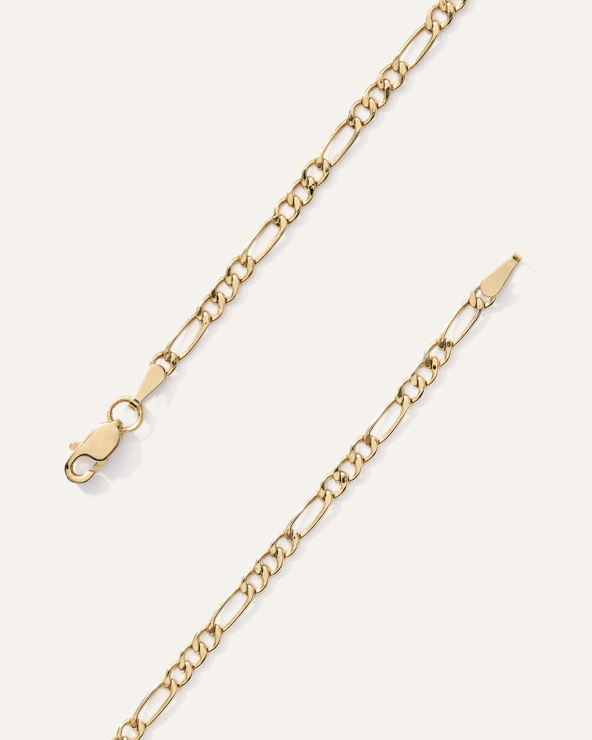 Quince | Women's 14K Gold Figaro Chain Necklace Product Image