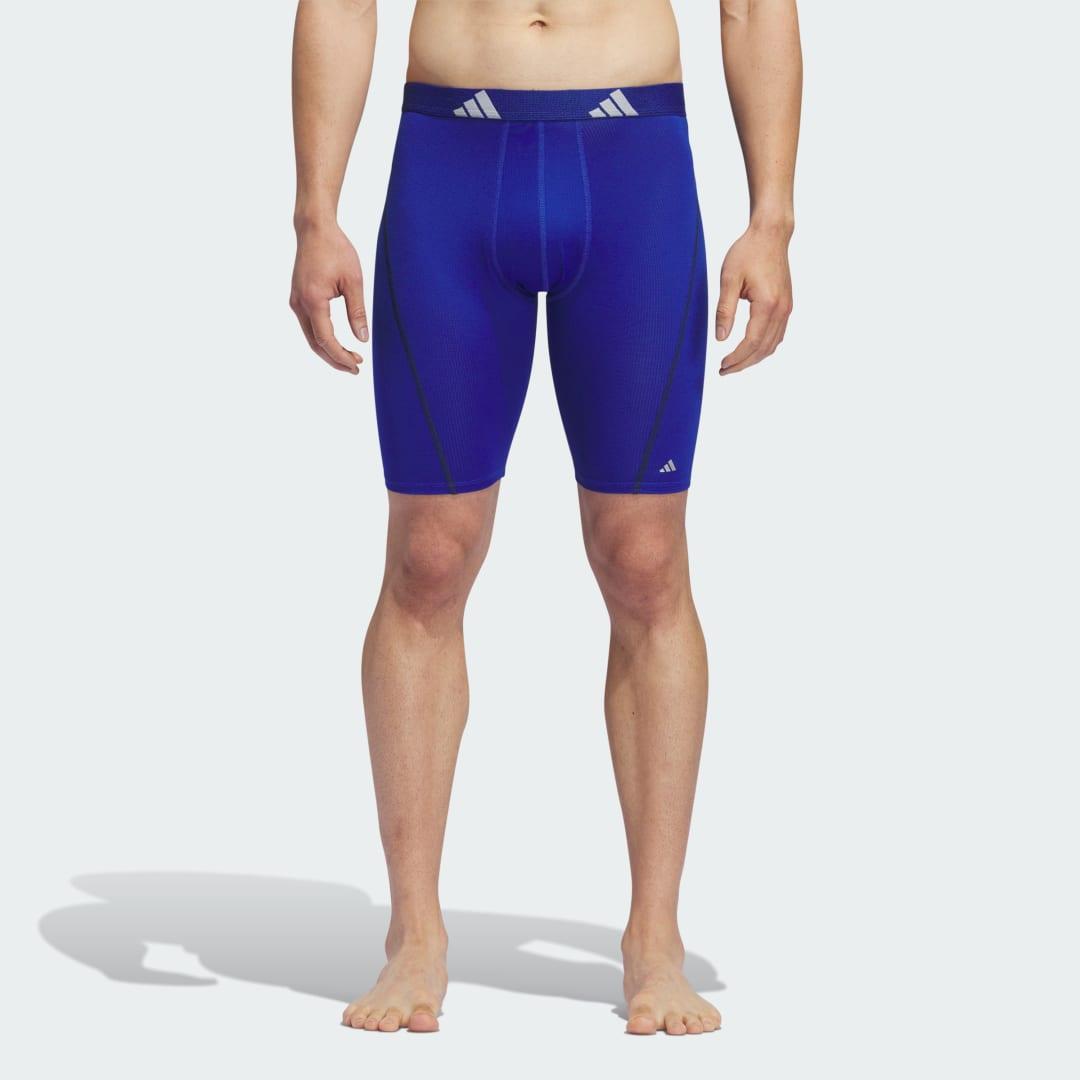 Men's adidas 3-pack Sport Performance Mesh 9" Long-Leg Boxer Briefs,  Product Image