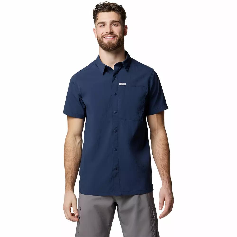 Men's Columbia Sage Peak Woven Short Sleeve Shirt,  Product Image